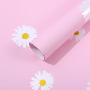 Kertas Buket Bunga Motif Daisy Flower Wrapping Paper Cellophane Florist 6111