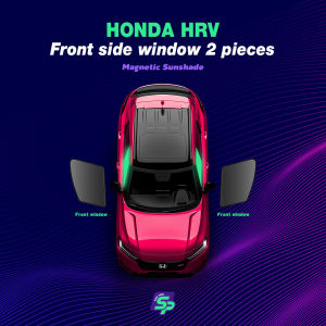 ม่านบังแดด Honda HRV Magnetic Custom Fit ม่านบังแดดหน้าต่างด้านข้างรถยนต์แม่เหล็ก กันแดด ติดตั้งง่าย