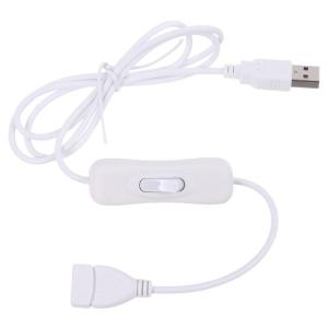 Bền 100cm USB 2.0 Bộ nối Đầu đực đến đầu cái Cáp dữ liệu với On/Off chuyển đổi cho dây đèn LED fan hâm mộ Bàn laptop đèn