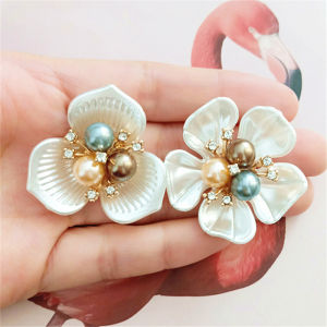 [fenggongshuode] 2PCS Flower Rhinestone Buttons Crafts Clothes Alloy Metal Sewing Button For Hair Accessories Brooch DIY Decoration