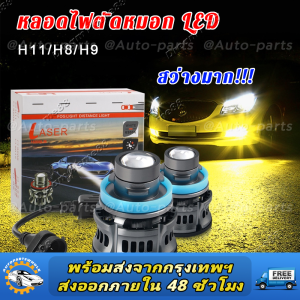 ไฟหน้ารถยนต์ led ไฟตัดหมอก led เลนส์เลเซอร์ H7ไฟหน้ารถมอเตอร์ไซค์แบบ Led หลอดไฟ H11ไฟฉายคาดศีรษะ Led H7 H11 H8 H9 9005 9006 HB3 HB4 เทอร์โบไฟตัดหมอกรถ12V