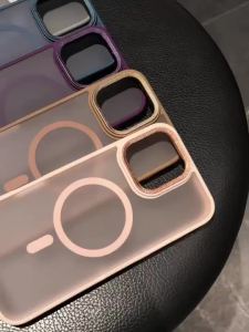 [ iPhone16 case ]Lanyard Desert Color Metal magnetic Liquid Frosted Phone case iphone16 Pro Max 15 14 13 12 11 casing for iPhone case silicone soft shell TPU+PC shockproof