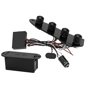 แผ่นควบคุมสวิตช์แบบมีสายกีต้าร์ไฟฟ้าพร้อมการเปลี่ยนแผ่นควบคุมแผ่นควบคุมกีตาร์โหลดเดินสายควบคุมก่อนเดินสาย