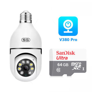 V380 Pro Kamera CCTV 1080P Pemantauan Jarak Jauh Nirkabel WiFi Terhubung ke Kamera Keamanan Cerdas 360° cctv sambung hp jarak jauh