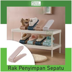 Rak Penyimpan Sepatu Susun / Shoes Organizer / Tempat Penyimpanan Tatakan Adjustable Bertingkat 2