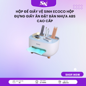 hộp đựng khăn giấy ăn đa năng ecoco giá tốt Hộp để giấy vệ sinh Ecoco Hộp Đựng Giấy Ăn Đặt Bàn Nhựa ABS Cao Cấp Hộp đựng giấy ăn ecoco hàng chính hãng Ecoco Hộp Đựng Khăn Giấy Để Bàn Mẫu Mới