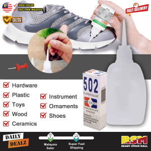 502 Super Glue Instant Cyanoacrylate Adhesive Quick Drying 2g Fast Repair Tool Multipurpose Clear Liquid / Gam Kuat
