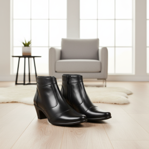 Lika  Bianca 2 - Sepatu Pantofel Heels Wanita Resleting Kerja Tinggi Formal Dinas Guru Wanita Kulit Pdh Ready Ukuran Jumbo Big Size  41 -  44