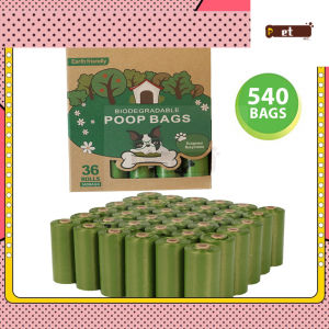 Biodegradable Eco-Friendly Thick Dog Poop Bag (8 10 24 36 Rolls)