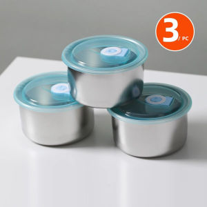 304 Stainless Steel Food Storage Container Fresh Keeping Lunch Box with Lid Refrigerator Storage Box