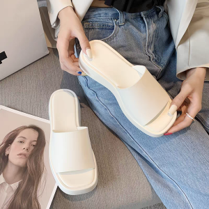 COD Sandal Slip On Hak Tinggi Wanita Premium SSK 568 TANPA KOTAK SEPATU