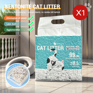 6L Tofu & Bentonite Mixed Cat Litter - Super Absorbent & Odor Control Eco-Friendly