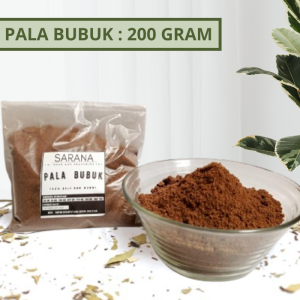 Pala Bubuk Asli 200 gr murni halus / bumbu rempah kering komplit bubuk