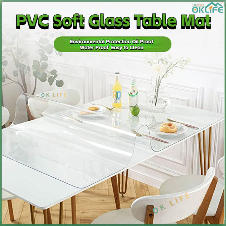 [OKLIFE.SG]Food Grade PVC Transparent Table Mat 1.5mm Thickness - Soft ...