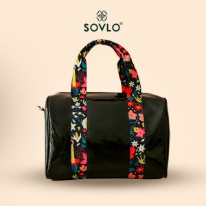 Sovlo Carla Clear Sling Bag Kembang Nusantara - Tas Selempang Wanita / Tas Transparan PVC Wanita