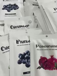 Mặt Nạ Giấy Prettyskin Trái Cây Hàn Quốc Dưỡng Ẩm Sâu Giảm Vết Nhăn Da Căng Bóng Sáng Hồng (10 Miếng/Hộp)
