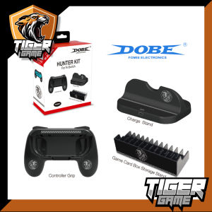 Dobe Hunter Kit Nintendo Switch (ชุดอุปกรณ์สำหรับเครื่อง Switch)(Nintendo Switch stand)(Joy con grip)(Game Card Box Storage Stand)