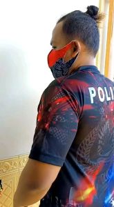 COD Aja Yang BARU 2022 Kaos Dryfit Police Jersey Runing Tshirt Drifit Loreng Atasan Pakaian Olahraga Mancing Gaming Aktivitas Outdoor Pdl Lapangan Casual Printing 3D Sublim Bukan Sablon Anti Bau Cepat Kering Tebal Burung Tenis Futsal Organisasi Komunitas
