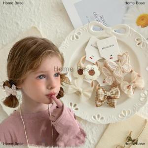 [COD] Home Base 10pcs hợp thời trang handmade đàn hồi đáng yêu hairbands trẻ em Hoa Phụ kiện tóc tóc nơ tóc mũ nón dây cô gái dễ thương tóc ban nhạc