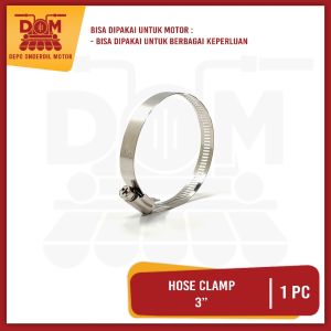 Hose Clamp 3" Inch (PSP) Klem Claim Pengencang Pengikat Lubang Selang Radiator Air Gas Kompor