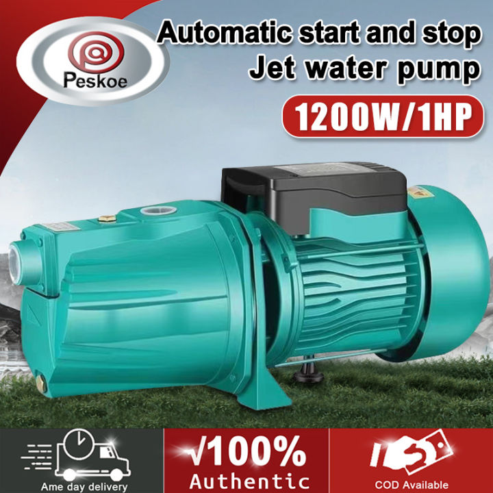 【Best selling】1200W Electric Water Pump Portable Motor Heavy Duty Jet