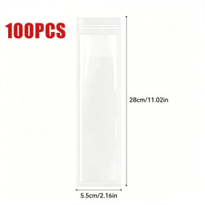 100Pcs Disposable Popsicle Bags with Silicone Funnel DIY Popsicle Freezer Bags Disposable