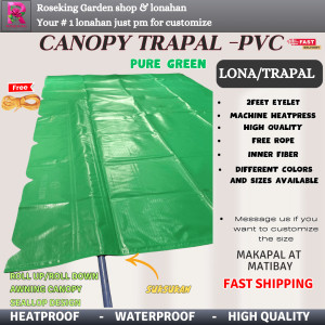 COVER SA BINTANA AT TINDAHAN WITH ROPE CANOPY TRAPAL LONA PANG TABING SA TINDAHAN PVC HIGH QUALITY/WATERPROOF RAIN COVER