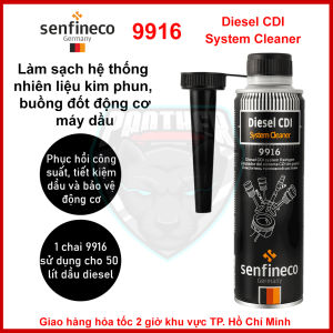 Senfineco 9916 Làm sạch hệ thống nhiên liệu dầu kim phun và buồng đốt - Diesel CDI System Cleaner - 300ml