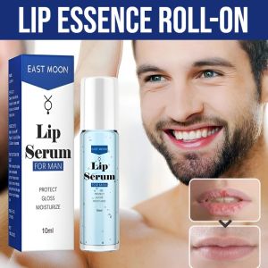 Lip Essence Roll-On Mens Natural Lip Serum Plumps Moisturizes Lips Protects Dry Chapped Dark Lips Soothing And Repairing
