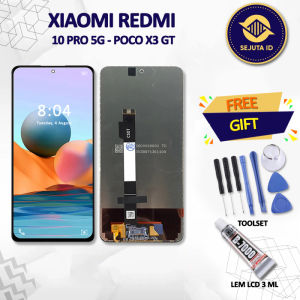 LCD TOUCHSCREEN FOR REDMI NOTE 10 PRO 5G / POCO X3 GT ORIGINAL FULLSET FREE TOOLSET + LEM LCD