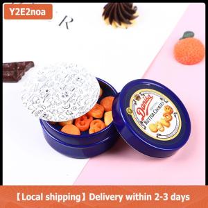 【Local shipping】 1 hộp thiếc màu xanh dương hình bánh quy Đan Mạch thu nhỏ 1/12 cho nhà búp bê phụ kiện nhà bếp