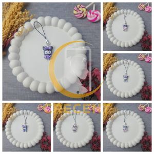 Bandul Bandol KUROMI Series Lanyard Tali Gantungan Gelang Strap HP Phone Charm Handphone Device Kamera Handmade Macaron Candy Lanyard Full Warna Korean Style Black Pink Estetik Bracelet Beads Hello Kitty Cinnamoroll Pompompurin My Melody Kuromi Pochacco