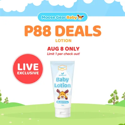 Moose Gear Baby Lotion 100g Hypoallergenic Baby Moisturizer Oat Peptide & Macadamia Oil