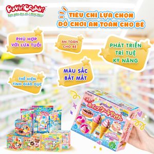 Kẹo sáng tạo DIY POPIN COOKIN Kracie Tanoshii Waffle chính hãng kẹo DIY kẹo giáo dục Nhật Bản