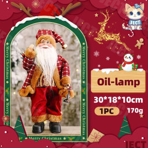 JECT Santa Claus Decorations Christmas 30cm Doll Home Decor Ornament Cloth Chef Wood Cutter Figurine Xmas Gifts For Kids