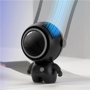 Astronaut Hanging Neck Fan Portable Fan USB Handheld Bladeless Silent 360°Rotating Mini Fan