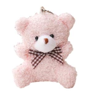 Sitting Bear Pendant Lovely Mini Bear Doll Plush Key Chain Backpack Decor Handbag Accessory Kids Gift Goodie Bag Fillers