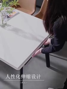 {Sg Sales}Dining Tables and Chairs Set Household Eating Table Retractable Stone Plate Dining Table Foldable Rectangular Dining Table Small Apartment Home Dining Table and Chair