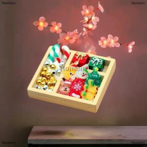 [COD] Homein 1 Set Mini Hanging Tree Model Dollhouse Colourful Candy Christmas Gift Box Miniatures Holiday Decoration Doll Accessories