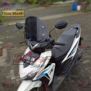 Windshield Motor Universal Rayben ukuran 30cm x 40cm Visor Tameng Angin   Windshield Beat Vario Mio Scoopy Aerox