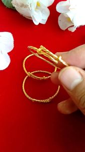 Gelang Putar Anak Lapis Emas 24k Tempahan Tukang