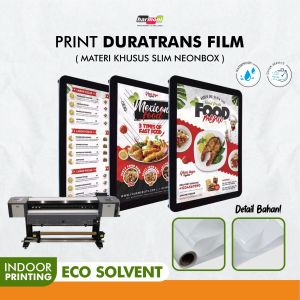 Film Printing Duratrans Energi Hemat untuk Neonbox - Ukuran Besar Warna Netral