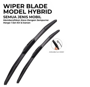 Promo Wiper Kaca Depan Hybrid Premium Semua Jenis Mobil Isi 2Pcs Protective Cover Karet Frameless
