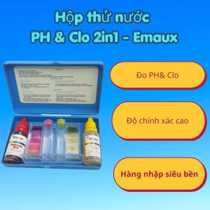 Bộ thử nước PH & Clo 2 trong 1 - Emaux | Độ pH & Clo | Độ chính xác cao | Hàng nhập siêu bền