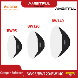 Godox Softbox 95cm 120cm 140cm Octagon Softbox Flash Speedlite Studio Photo Light Soft Box with Bowens Mount MS200 SK400II QT600
