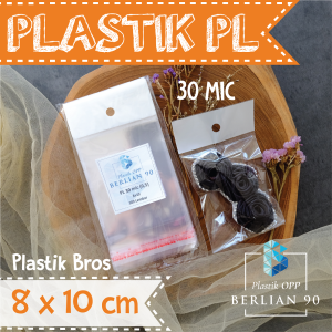 Plastik Display 8 x 10 Cm Isi 100 Lembar - Plastik Perlize - Plastik OPP Gantung