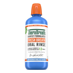TheraBreath Mouthwash Fresh Breath Oral Rinse - Mild Mint/Invigorating Icy Mint