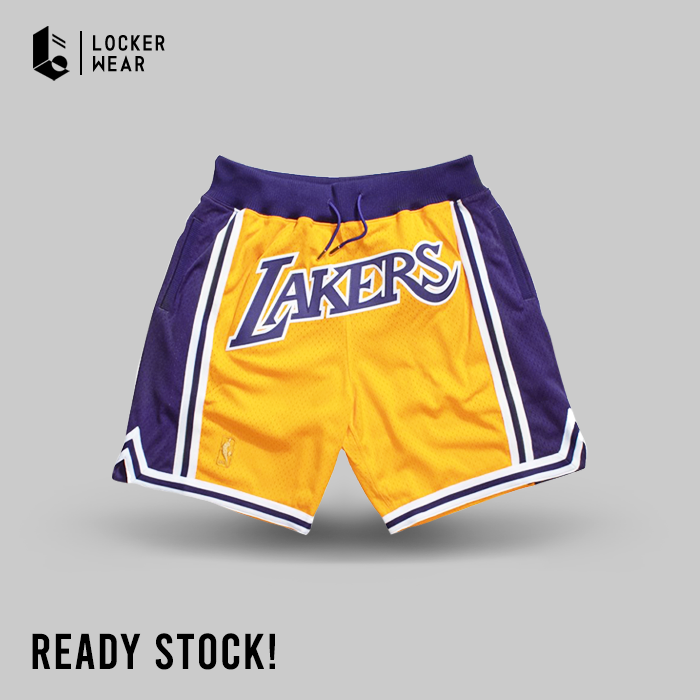 Just Don Lakers Shorts Lebron 100% Authentic Just Don X Mitchell