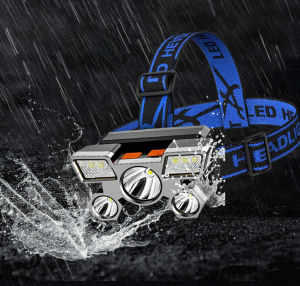 Đèn Đội Đầu 5 Bóng 4 Chế Độ Pin Sạc Siêu Sáng