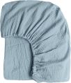 Konssy Muslin Crib Sheets for Girl Boy, Soft and Breathable Cotton Baby Sheets for Standard Crib Mattress, 52"x 28" (Oat). 